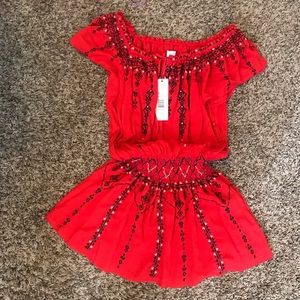 Parker off the shoulder dress